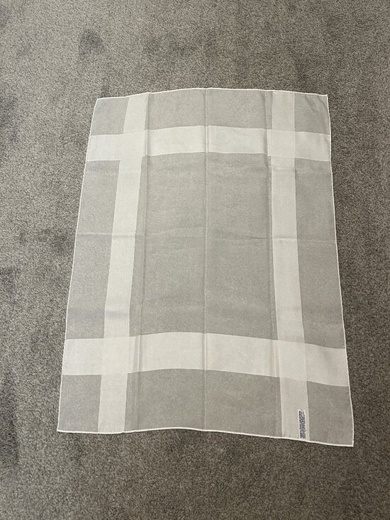 Accessories - White on White Polyester scarf